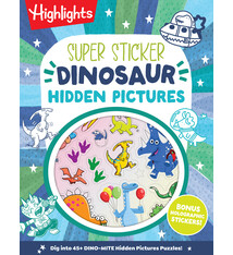 Highlights Press Super Sticker Dinosaur Hidden Pictures