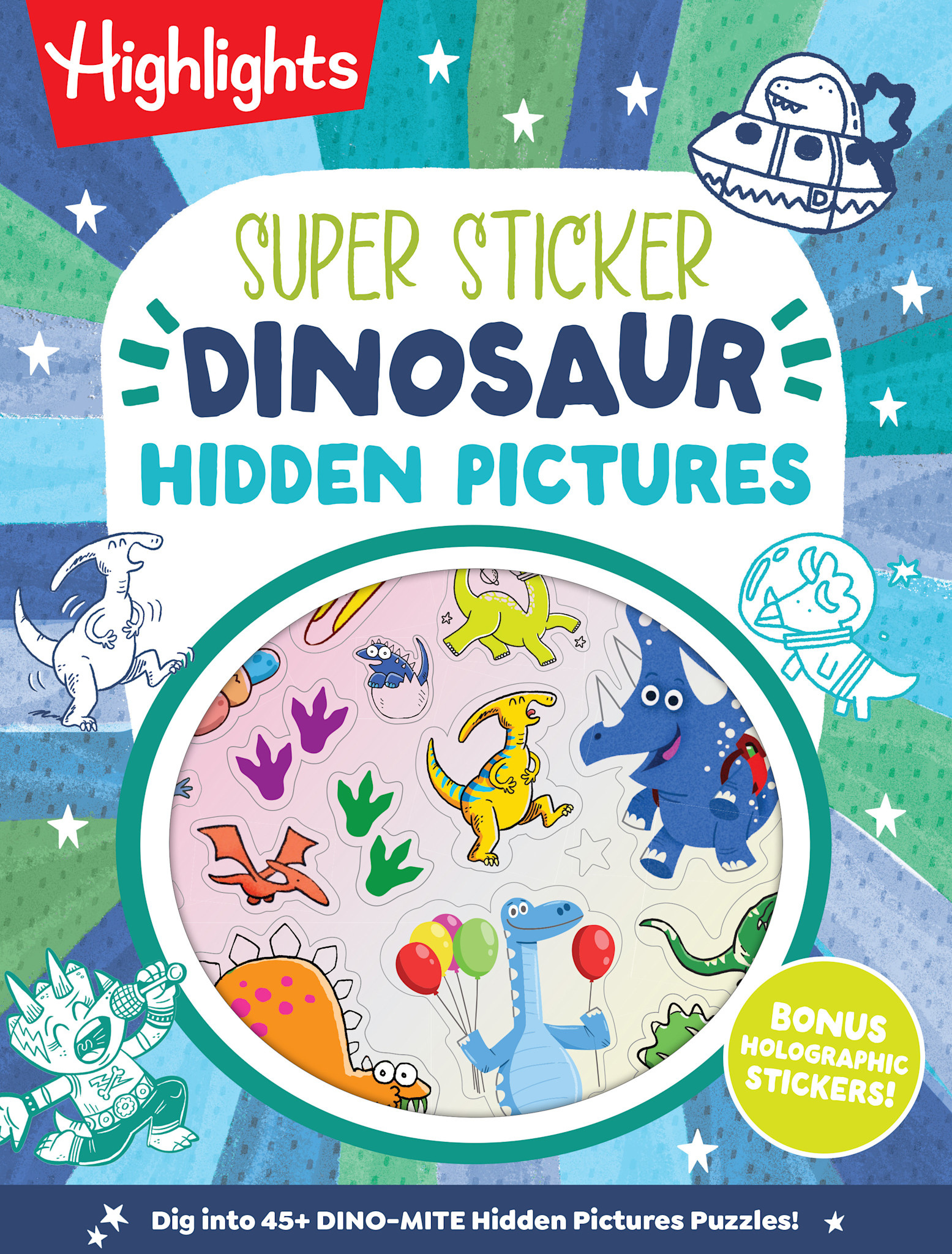 Highlights Press Super Sticker Dinosaur Hidden Pictures
