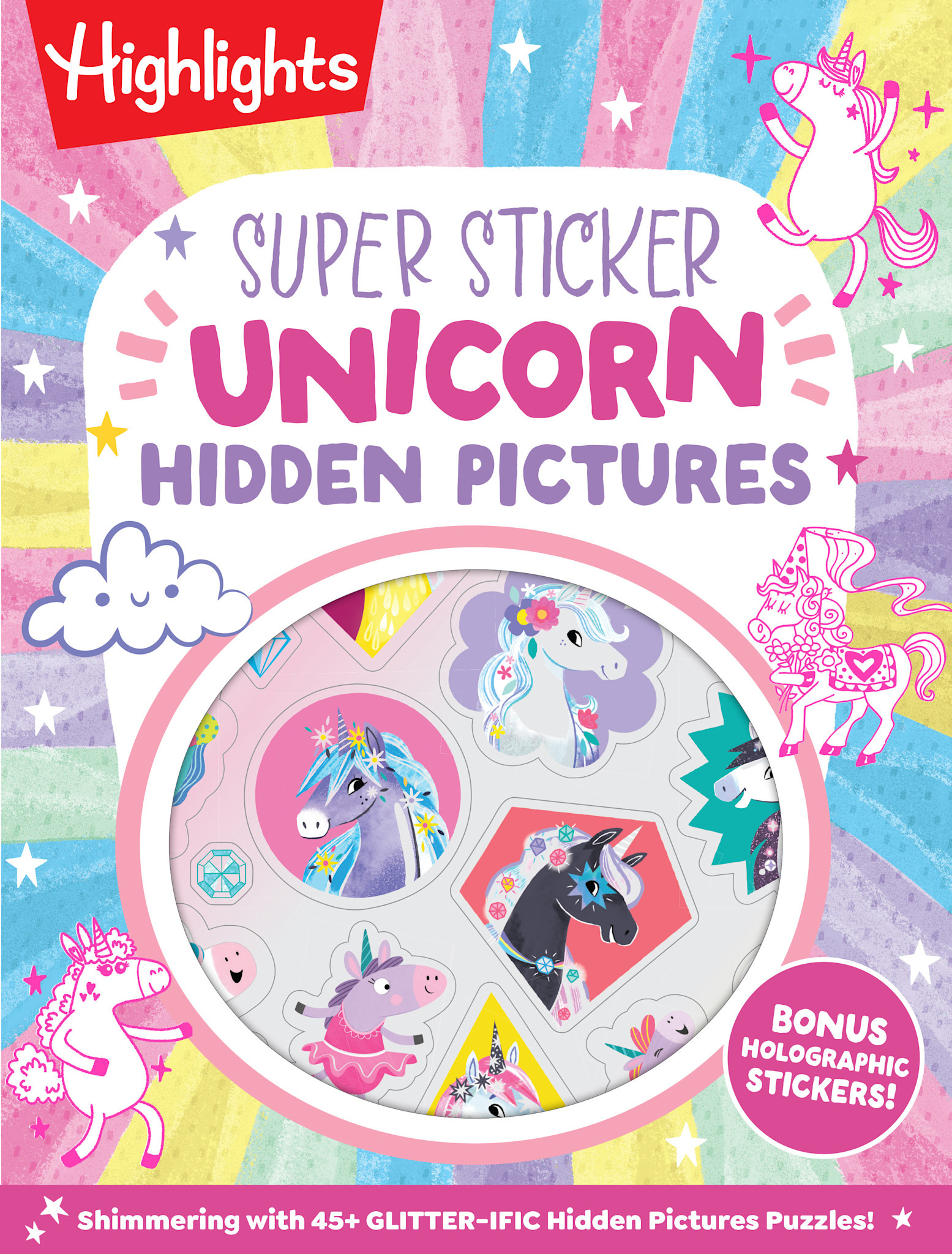 Highlights Press Super Sticker Unicorn Hidden Pictures