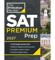 Princeton Review Princeton Review SAT Premium Prep, 2027: 6 Full-Length Practice Tests (3 in Book + 3 Adaptive Tests Online) + Online Flashcards + Review & Tools