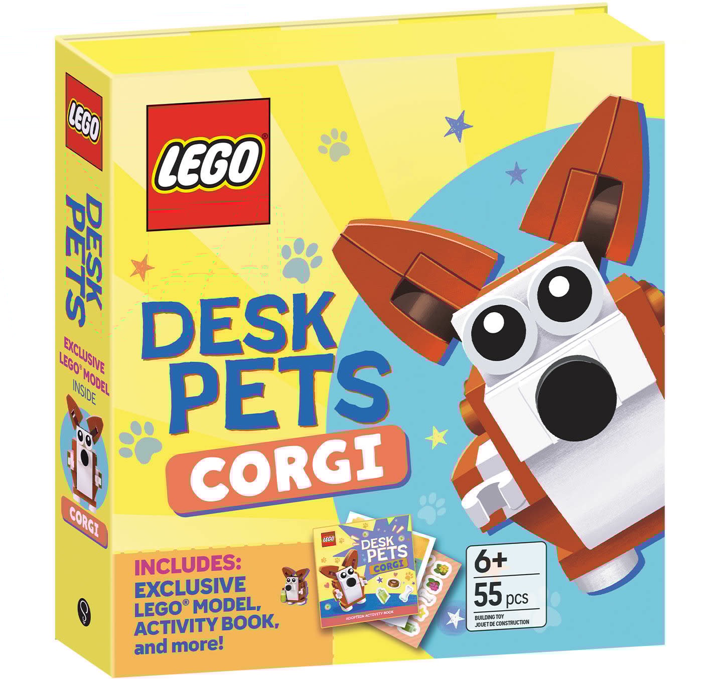 Sourcebooks Wonderland LEGO® Books. Desk Pets: Corgi