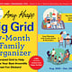 2027 Amy Knapp's Big Grid Family Organizer Wall Calendar: August 2026 - December 2027