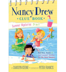 Aladdin Nancy Drew Clue Book Summer Mysteries 3-in-1: Pool Party Puzzler; Last Lemonade Standing; The Big Island Burglary