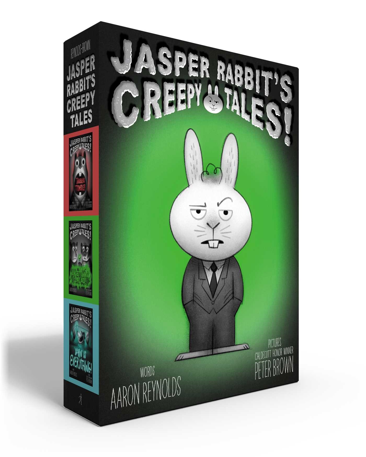 Simon & Schuster Books for Young Readers Jasper Rabbit's Creepy Tales! (Chapter Book Boxed Set): Troubling Tonsils!; Unsettling Salad!; Yarn Is Everything!