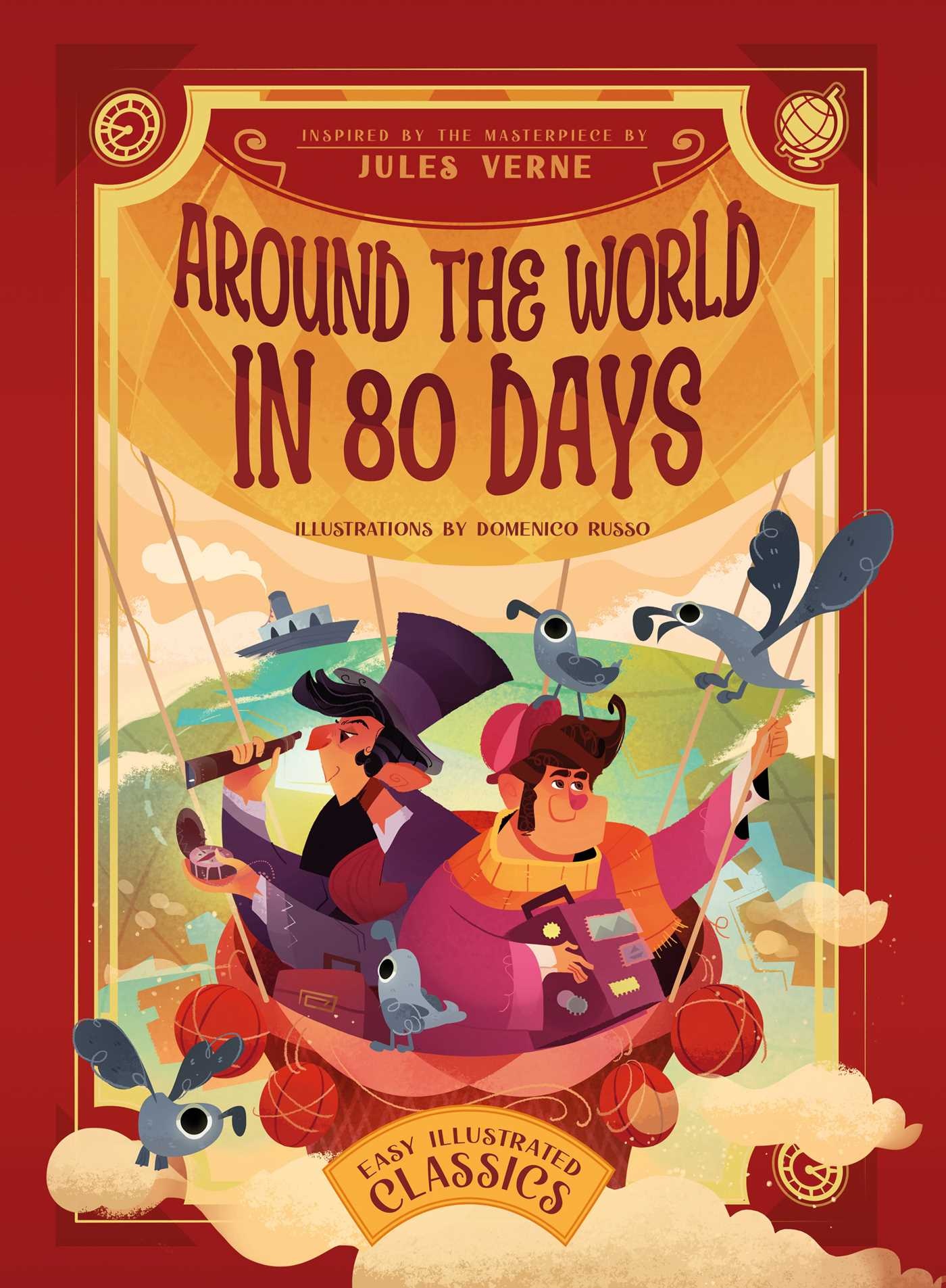 Easy Illustrated Classics. Around the World in 80 Days