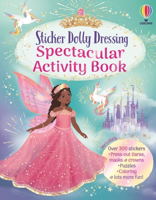 Usborne Sticker Dolly Dressing Spectacular Activity Book
