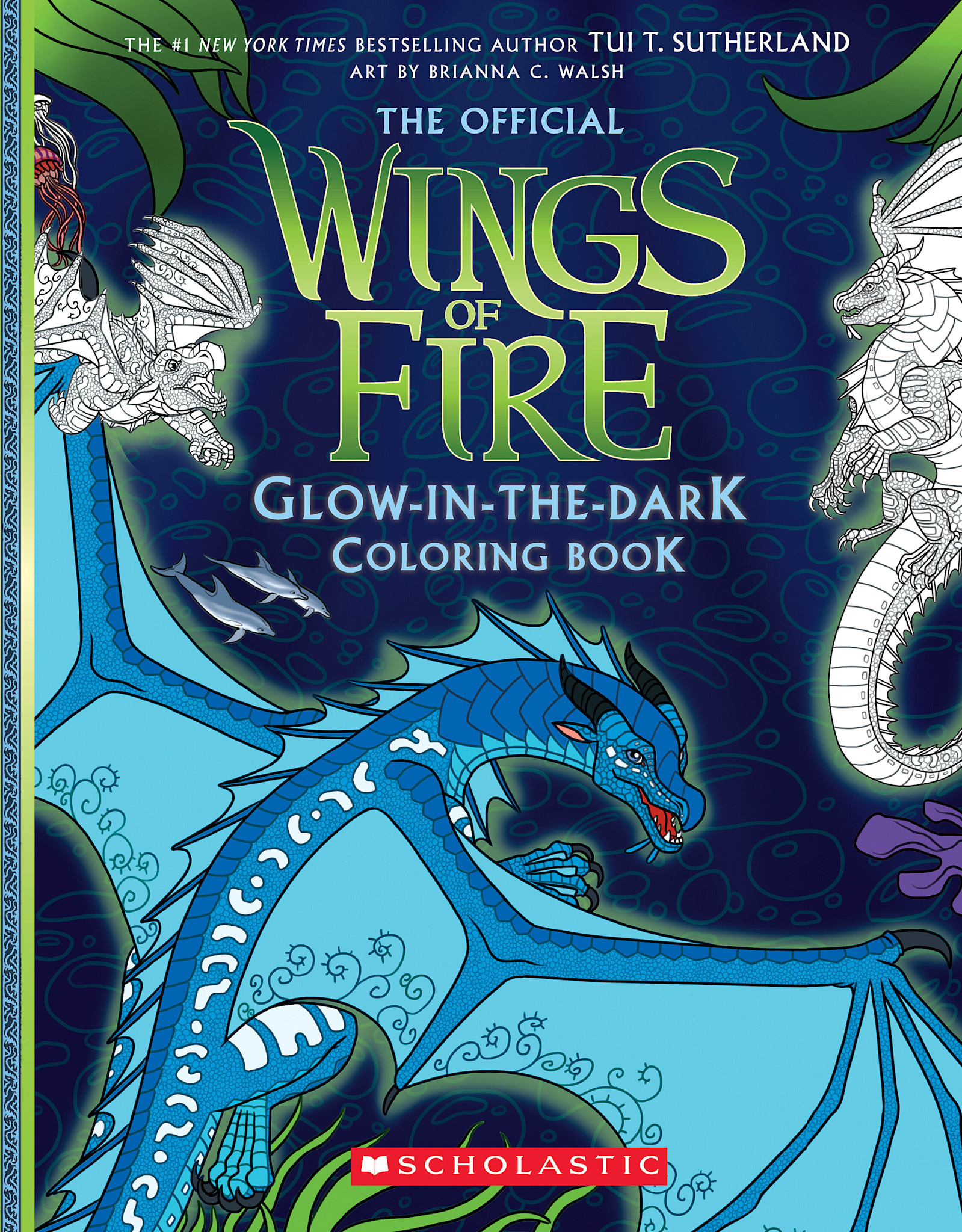 Scholastic Inc. Wings of Fire Glow-in-the-Dark Coloring Book