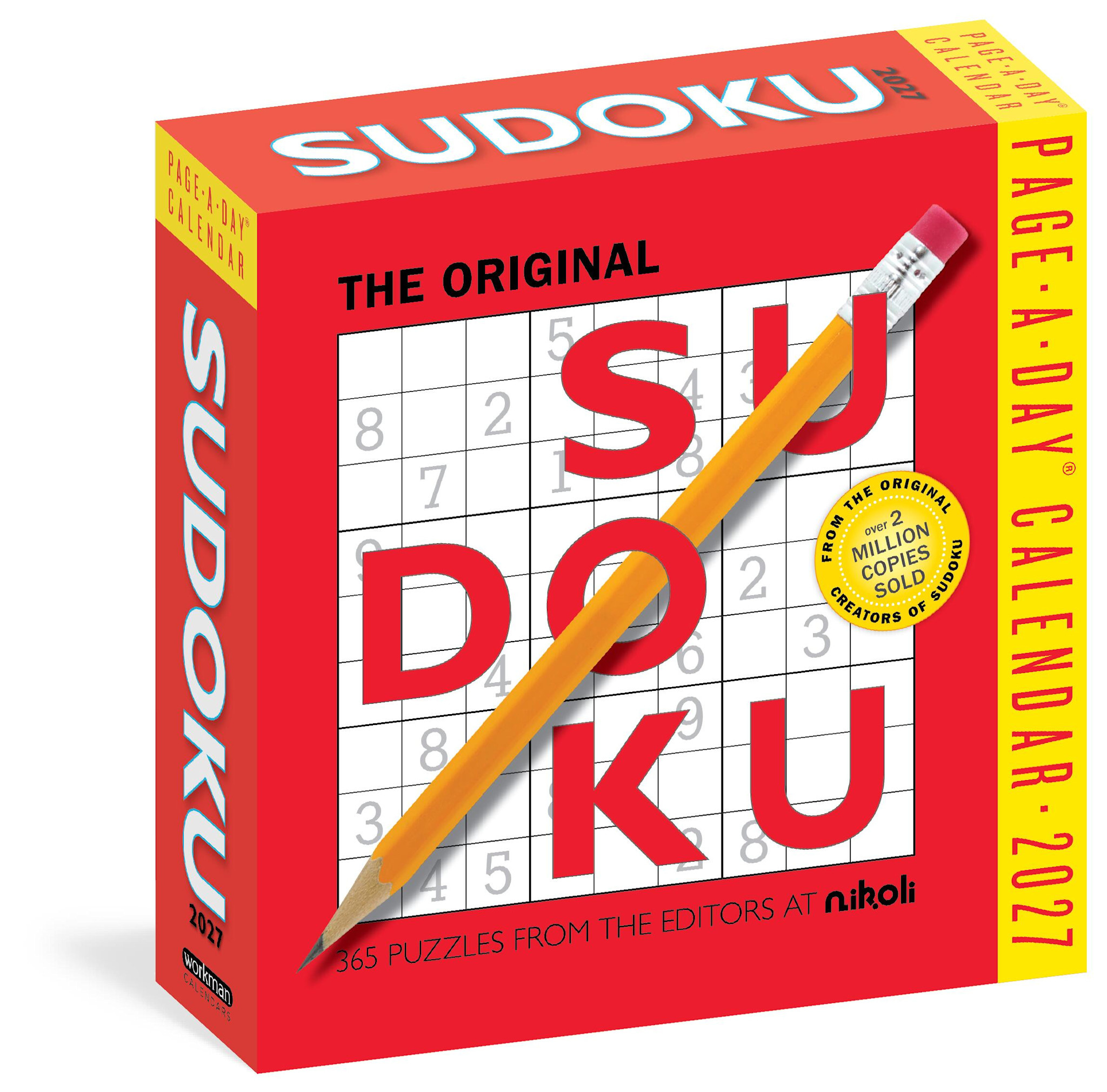 Workman Publishing Company Original Sudoku Page-A-Day® Calendar 2027: 365 Puzzles from the Experts at Nikoli