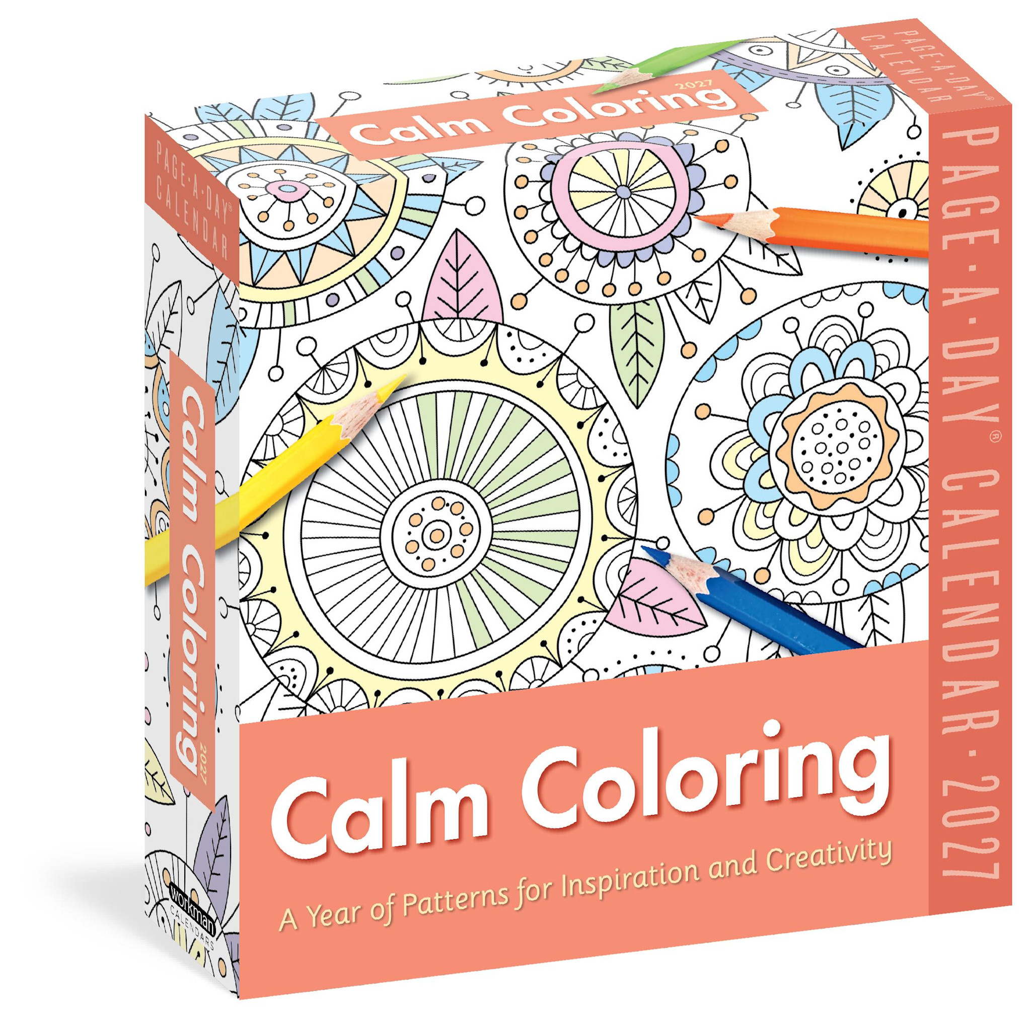 Workman Publishing Company Calm Coloring Page-A-Day® Calendar 2027: A Year of Patterns for Inspiration and Creativity
