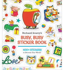 Clarkson Potter Richard Scarry's Busy, Busy Sticker Book: 400+ Stickers to Decorate Your World; Stickers for Laptops, Planners, Gift Tags, Birthdays, Mother's Day, Father's Day, Holidays, and More