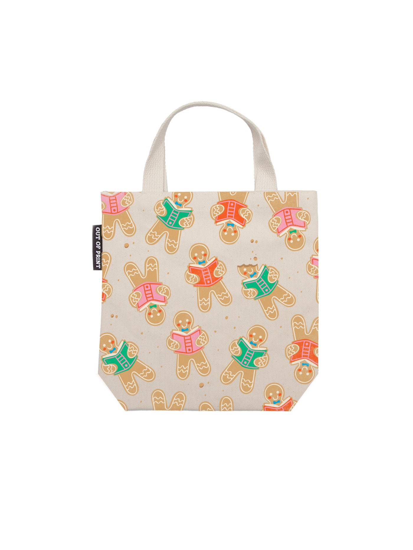 Out of Print Gingerbread Book Club Mini Tote Bag