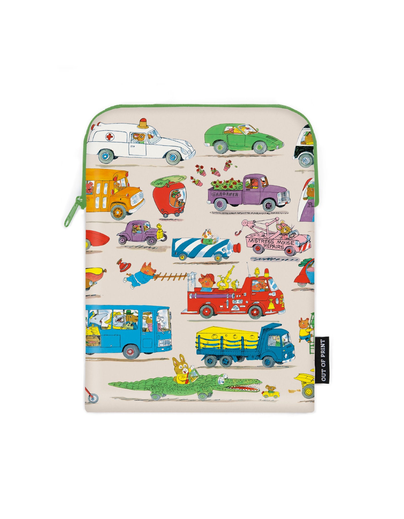 Out of Print Richard Scarry: Cars and Trucks and Things That Go Book Sleeve