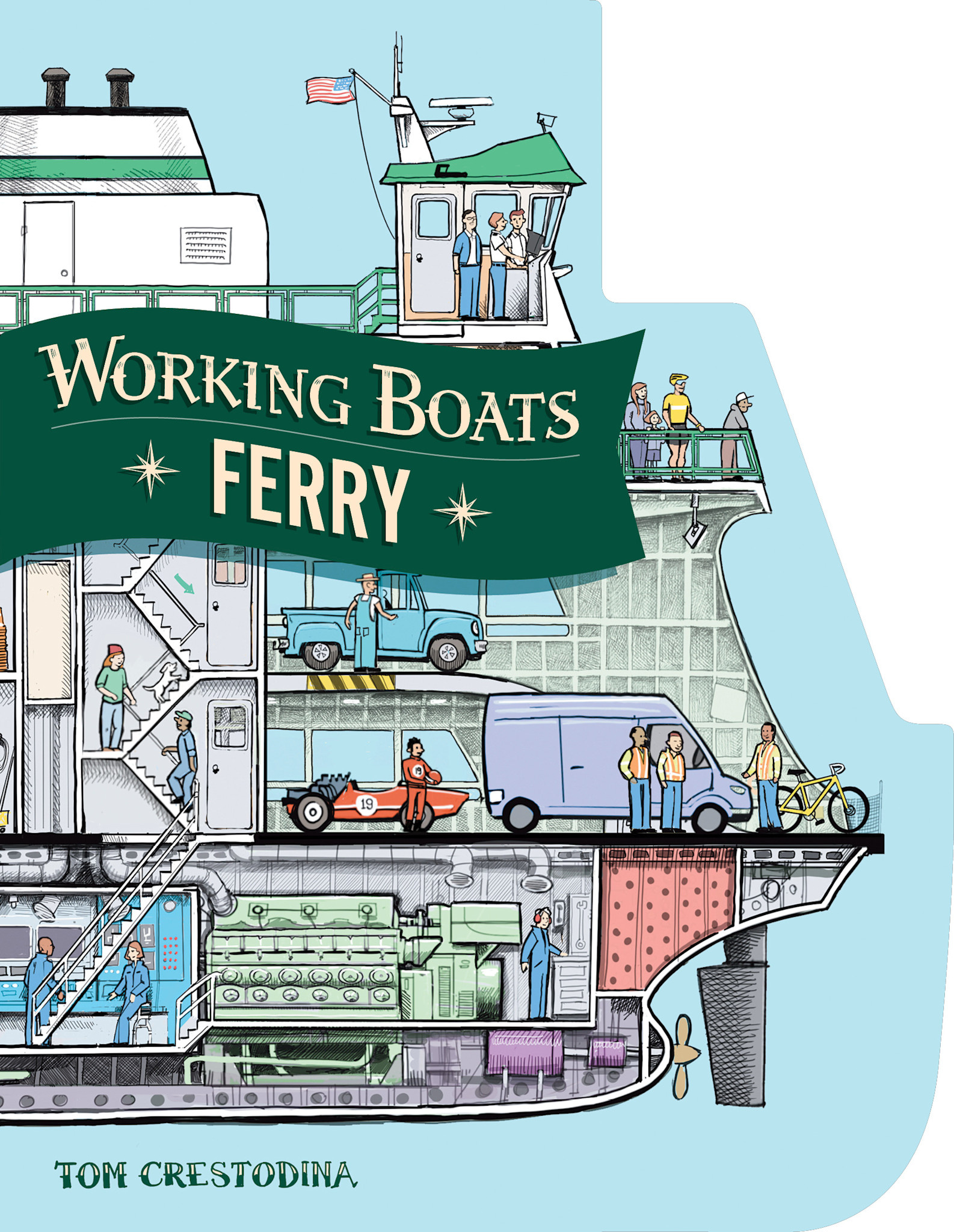 Little Bigfoot Working Boats: Ferry: A Look-Inside Book