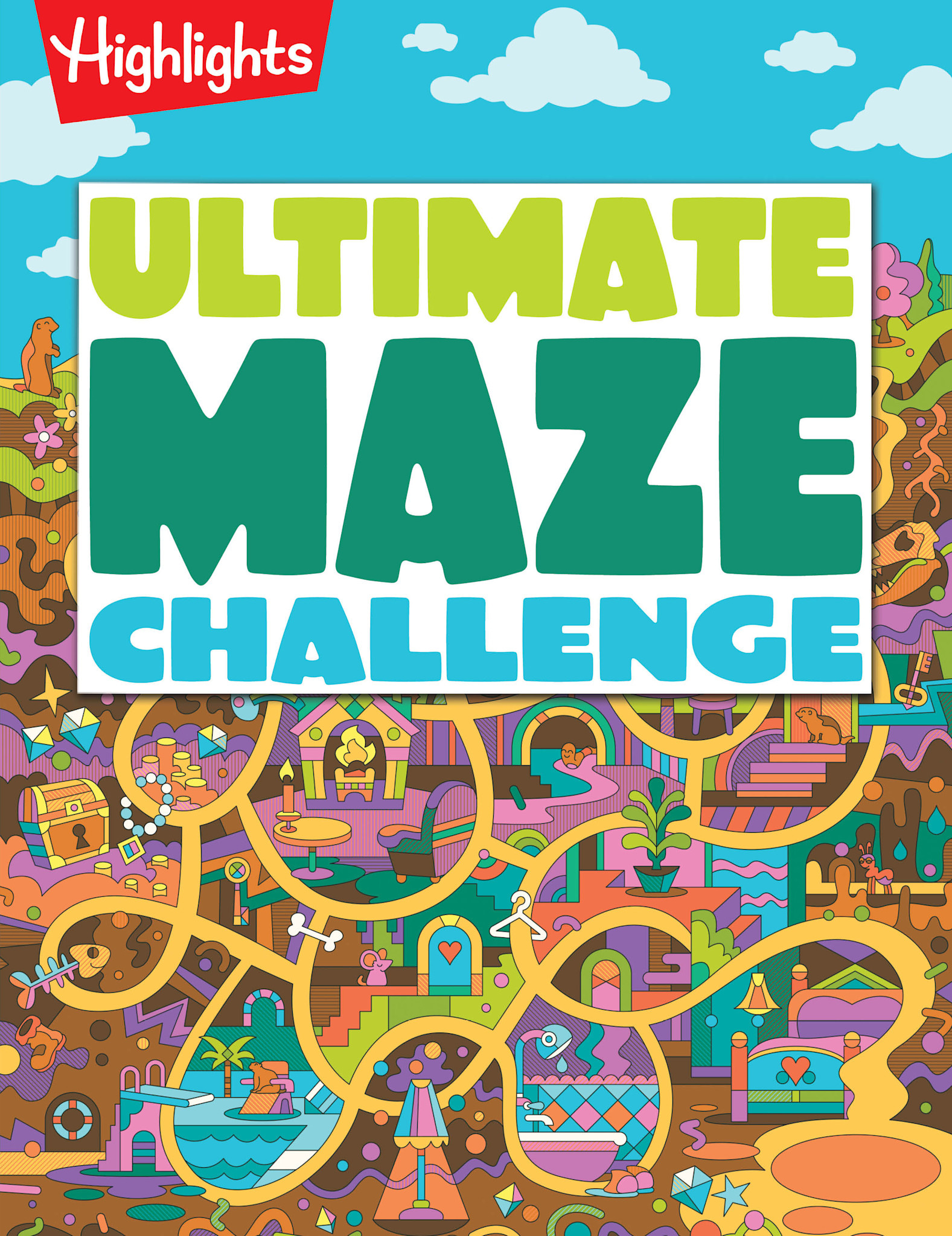 Highlights Press Ultimate Maze Challenge: A Maze Book for Kids Ages 7+