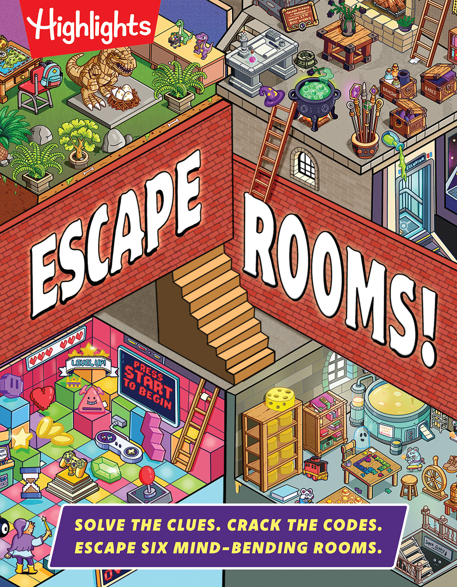 Highlights Press Escape Rooms!: Solve the Clues. Crack the Codes. Escape Six Mind-bending Rooms