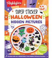 Highlights Press Super Sticker Halloween Hidden Pictures: Halloween Sticker Activity Book with Holographic Foil Stickers and Puzzles, Halloween Kids Gift for Ages 6 and Up