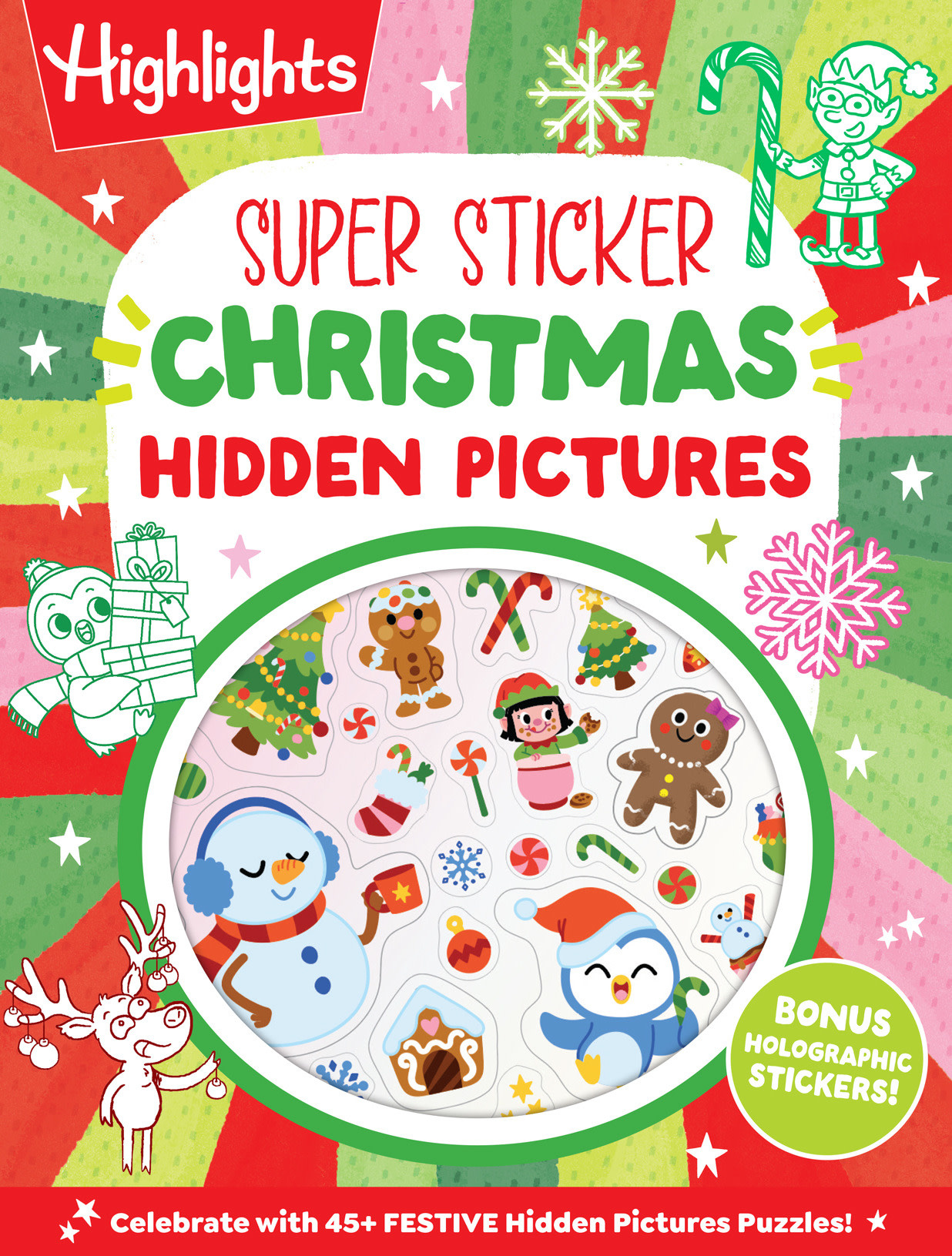 Highlights Press Super Sticker Christmas Hidden Pictures