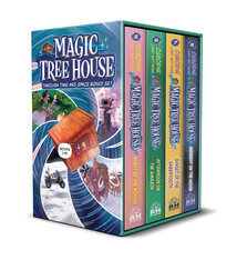Random House Books for Young Readers Magic Tree House Through Time and Space Boxed Set: Graphic Novels 5-8: Night of the Ninjas; Afternoon on the Amazon; Sunset of the Sabertooth; Midnight on the Moon (A Graphic Novel Boxed Set)