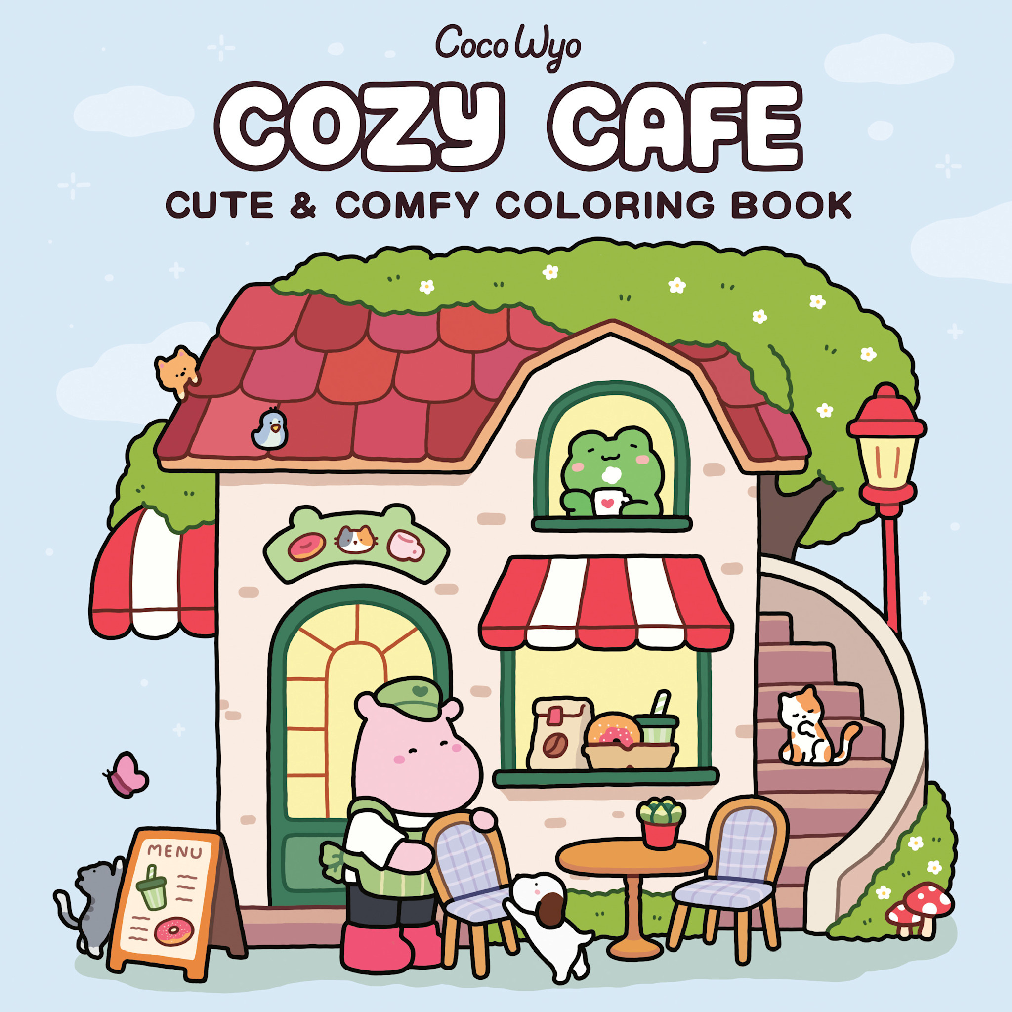 Random House Books for Young Readers Cozy Cafe: Coloring Book for Adults and Kids