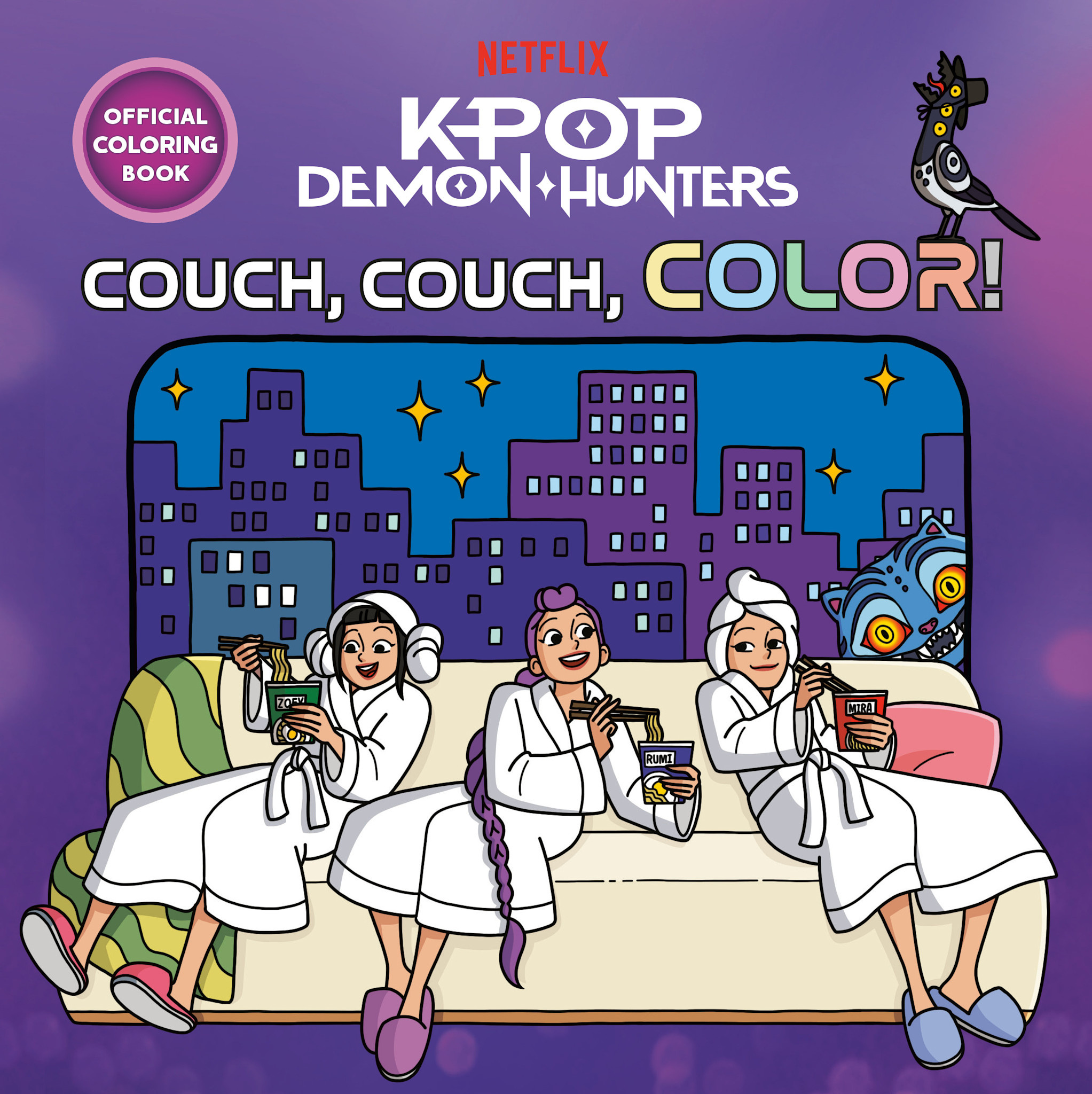 Random House Books for Young Readers KPop Demon Hunters: Couch, Couch, Color! Official Coloring Book