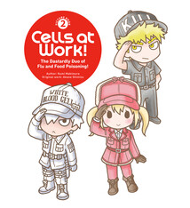 Kodansha Comics Cells at Work! Picture Book 2: The Dastardly Duo of Flu and Food Poisoning!