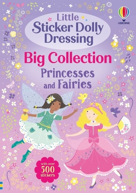 Usborne Little Sticker Dolly Dressing Big Collection: Princesses and Fairies