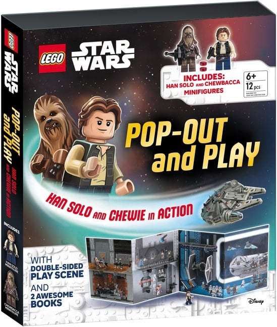 LEGO Star Wars Pop Out and Play: Han Solo and Chewie in Action: Includes Han Solo and Chewbacca Minifigures, Double-Sided Play Scene, and 2 Awesome Books