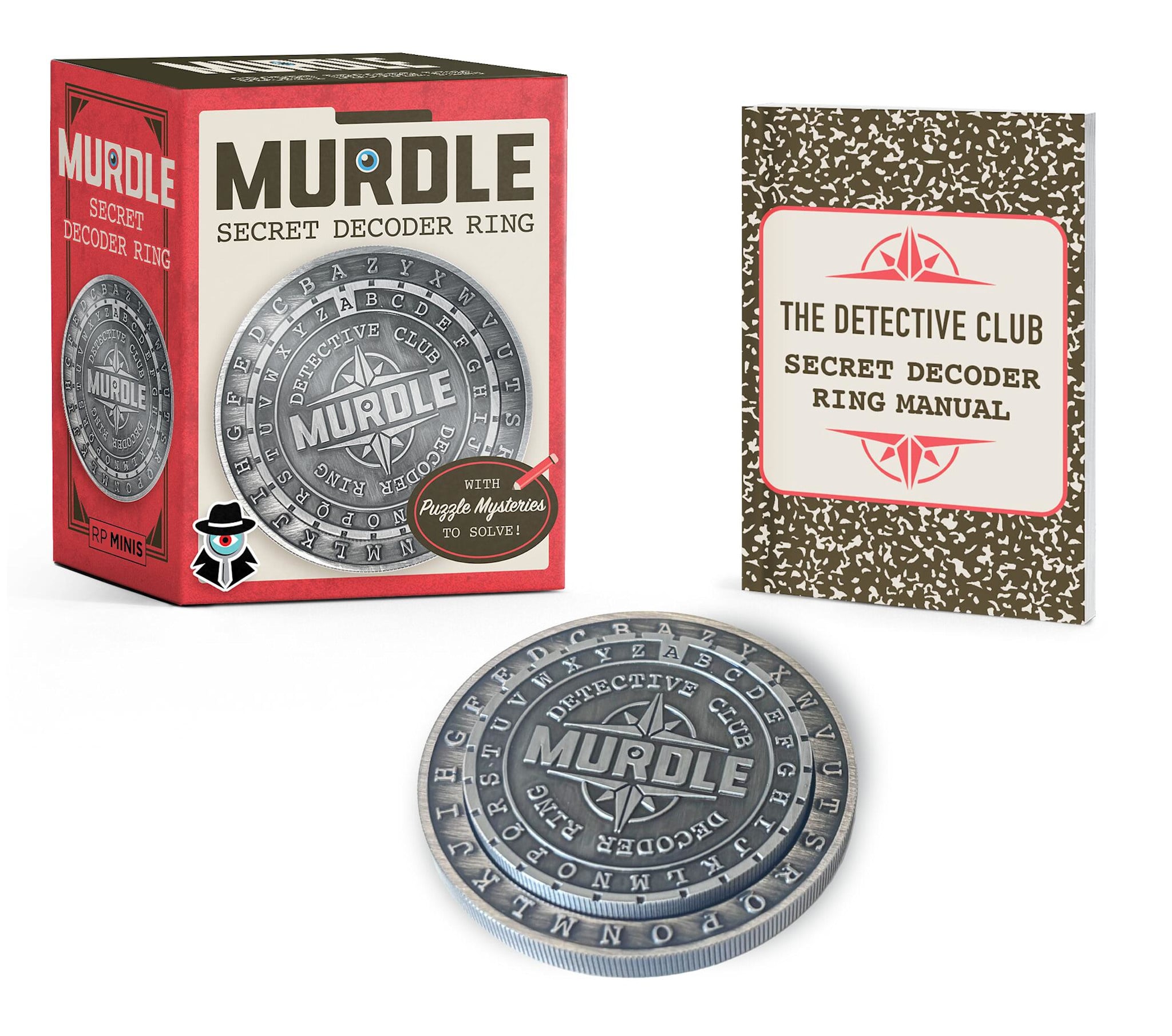 RP Minis Murdle Secret Decoder Ring: With Puzzle Mysteries to Solve!