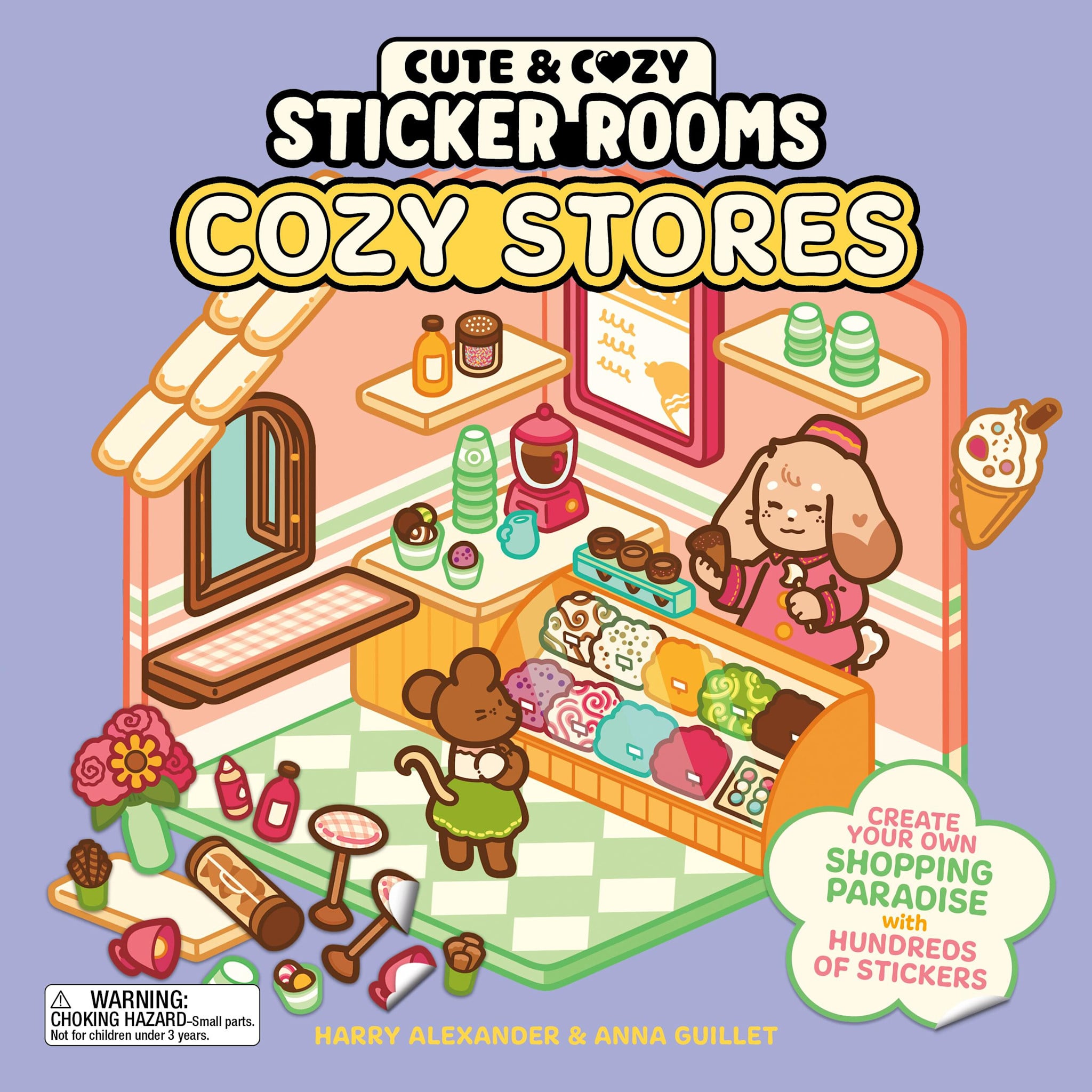 RP Studio Cute and Cozy Sticker Rooms: Cozy Stores: Create Your Own Shopping Paradise with Hundreds of Stickers