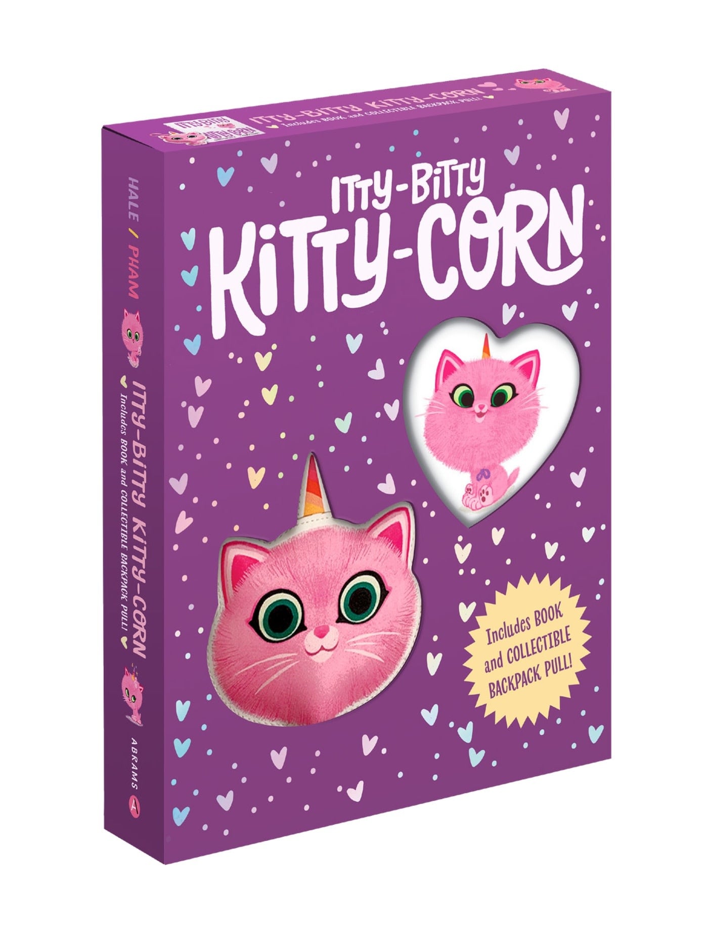 Abrams Books for Young Readers Itty-Bitty Kitty-Corn Gift Box: Book and Collectible Backpack Pull