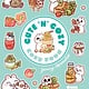 Cozy Food: A Cute 'n' Cozy Little Sticker Book