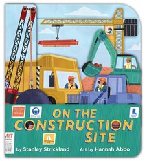little bee books On the Construction Site (A Truck-Shaped Novelty Board Book for Toddlers)