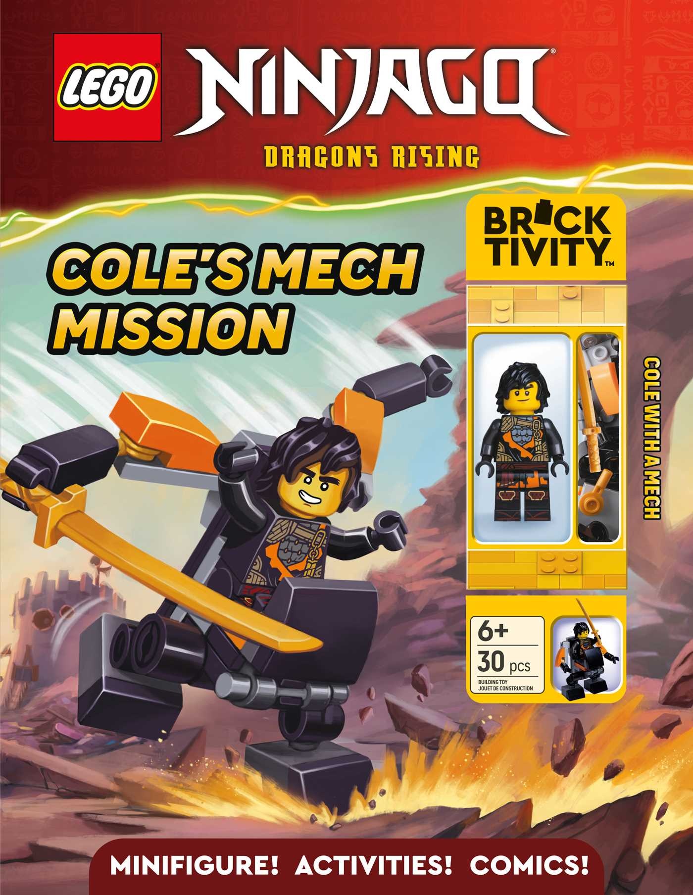 LEGO NINJAGO: Cole's Mech Mission: Design with Stickers