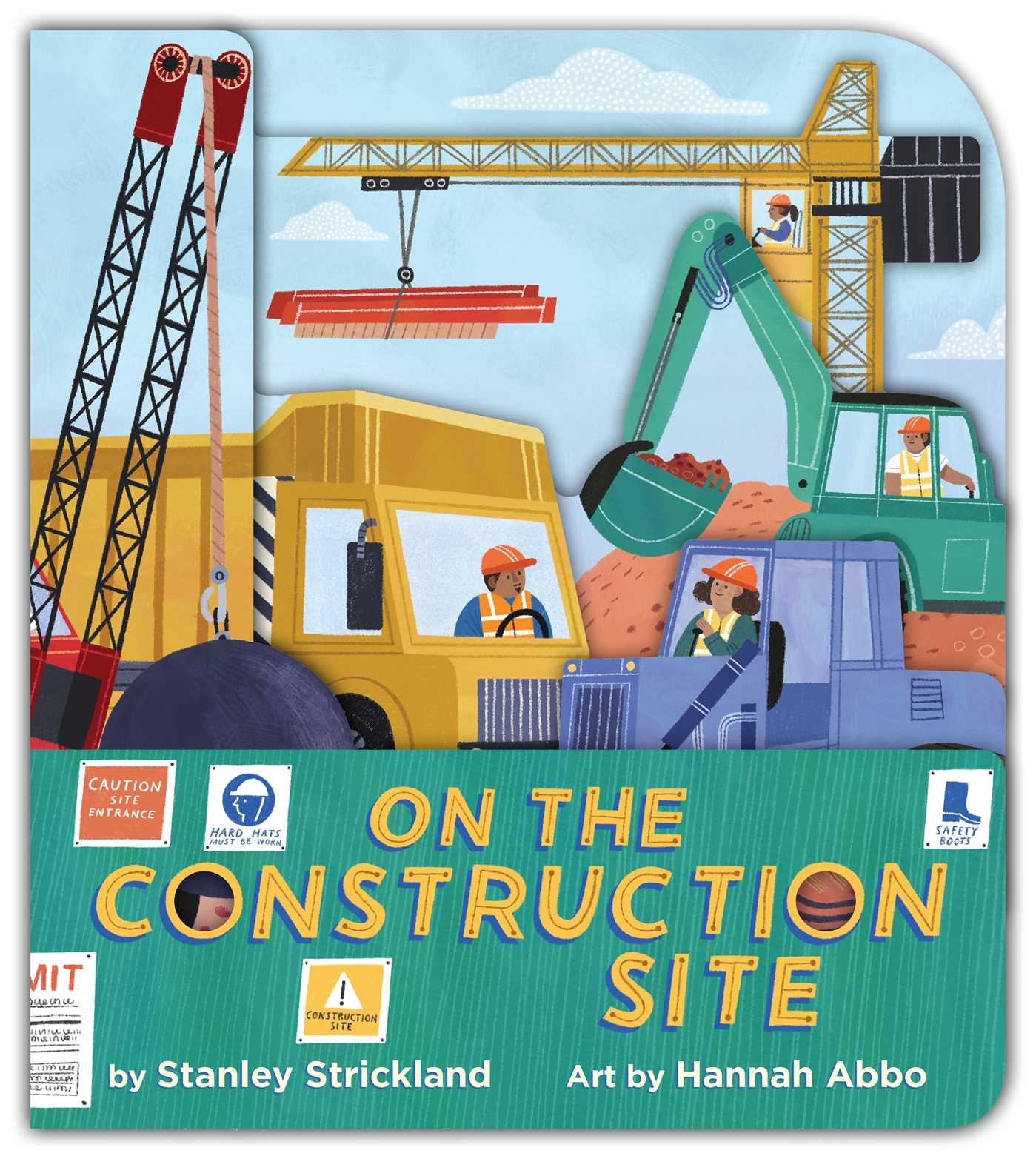little bee books On the Construction Site (A Truck-Shaped Novelty Board Book for Toddlers)