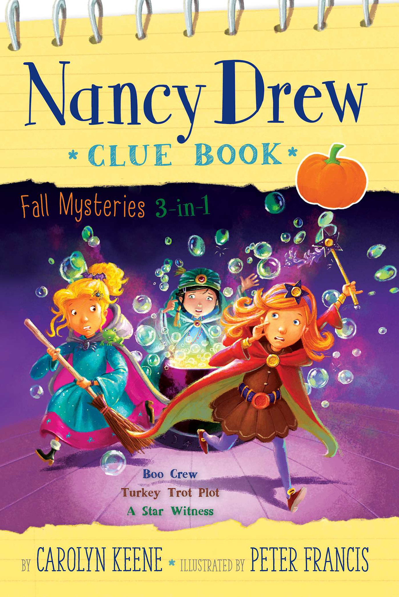 Aladdin Nancy Drew Clue Book Fall Mysteries 3-in-1: Boo Crew; Turkey Trot Plot; A Star Witness