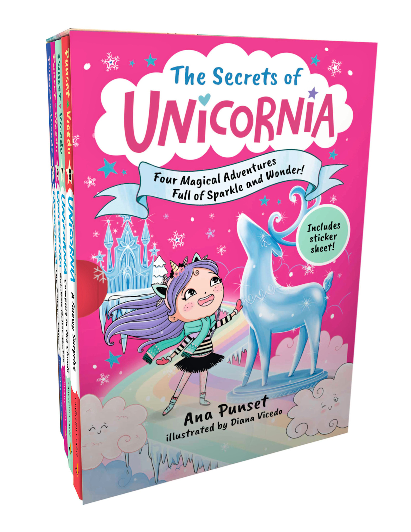 Candlewick The Secrets of Unicornia: Four Magical Adventures Full of Sparkle and Wonder!: Books 5-8 (Box Set)