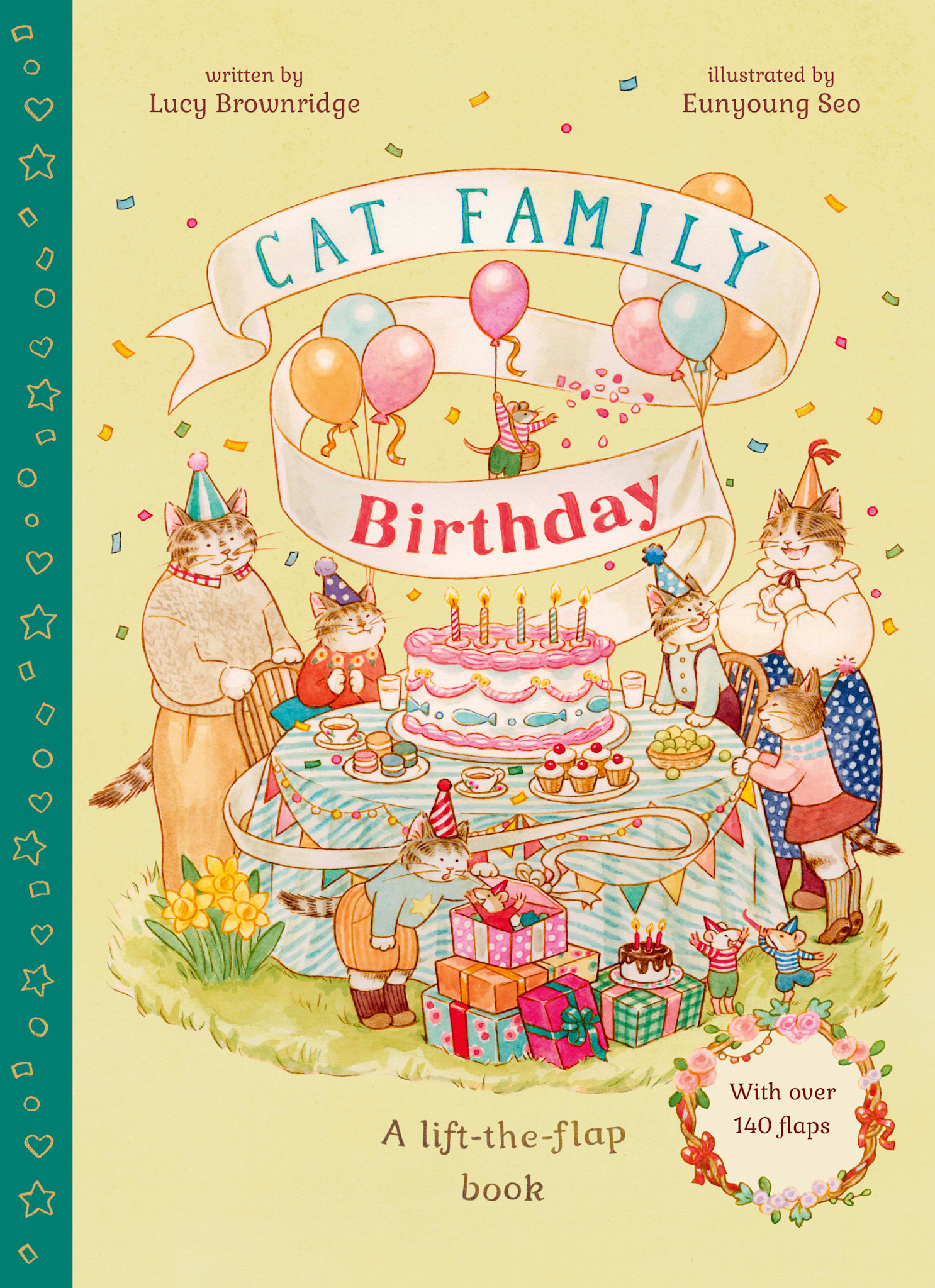 Frances Lincoln Children's Books Cat Family Birthday: A Lift-the-Flap Book with over 140 Flaps