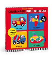 Mudpuppy Things That Go Color Magic Bath Book Set