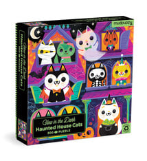 Mudpuppy Haunted House Cats 300 Piece Glow in the Dark Puzzle