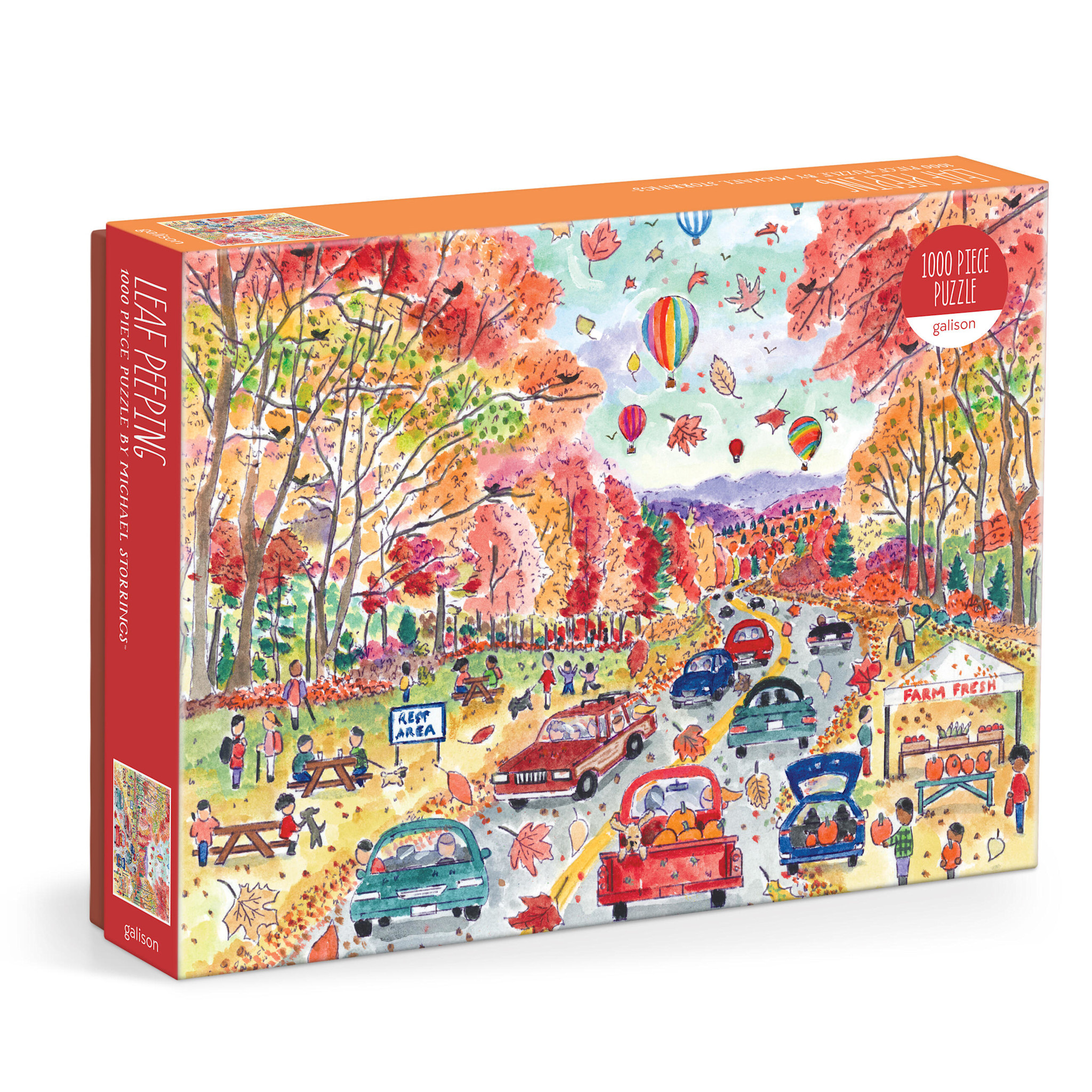 Galison Michael Storrings Leaf Peeping 1000 Piece Puzzle