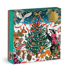 Galison Victoria Ball Woodland Merrymakers 500 Piece Foil Puzzle