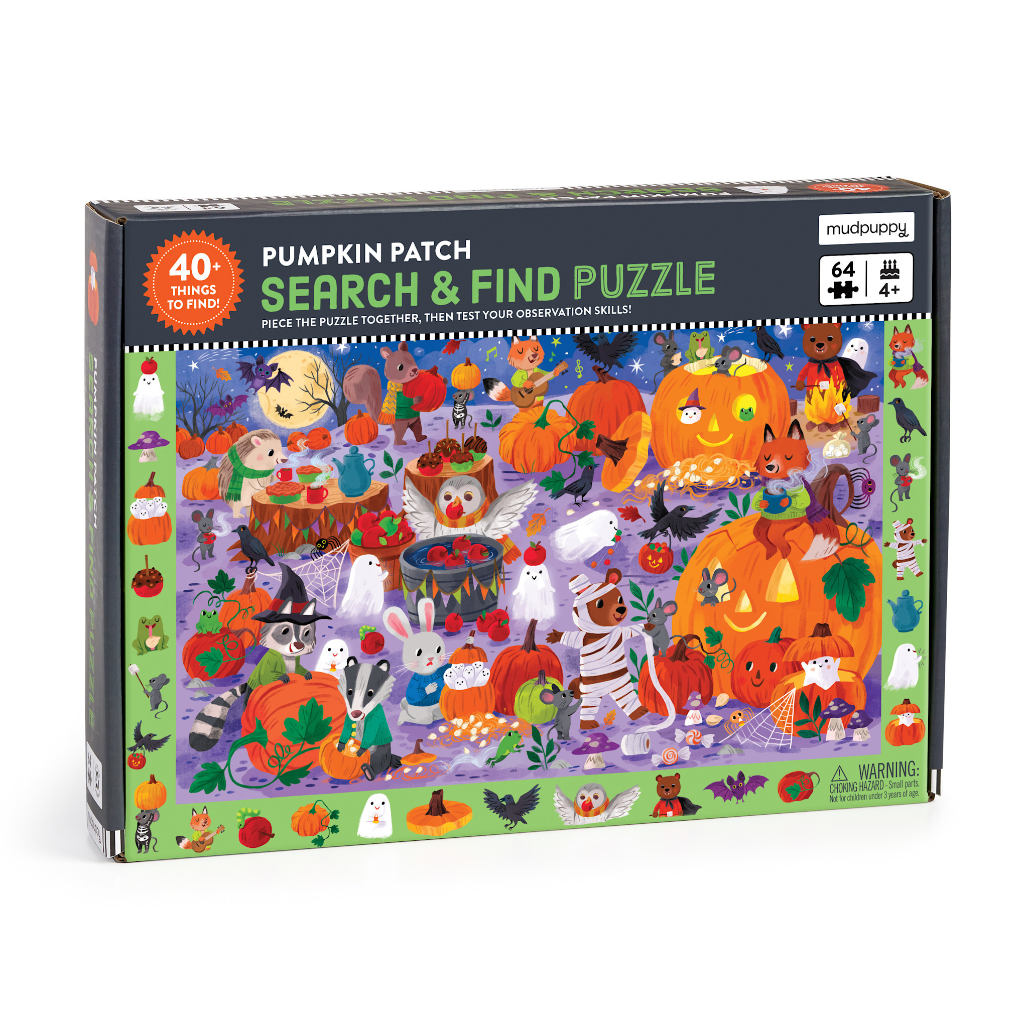 Mudpuppy Pumpkin Patch 64 Piece Search & Find Puzzle