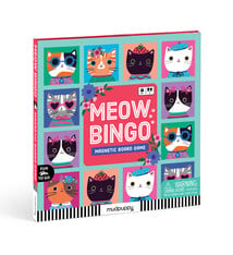 Mudpuppy Meow Bingo! Magnetic Board Game