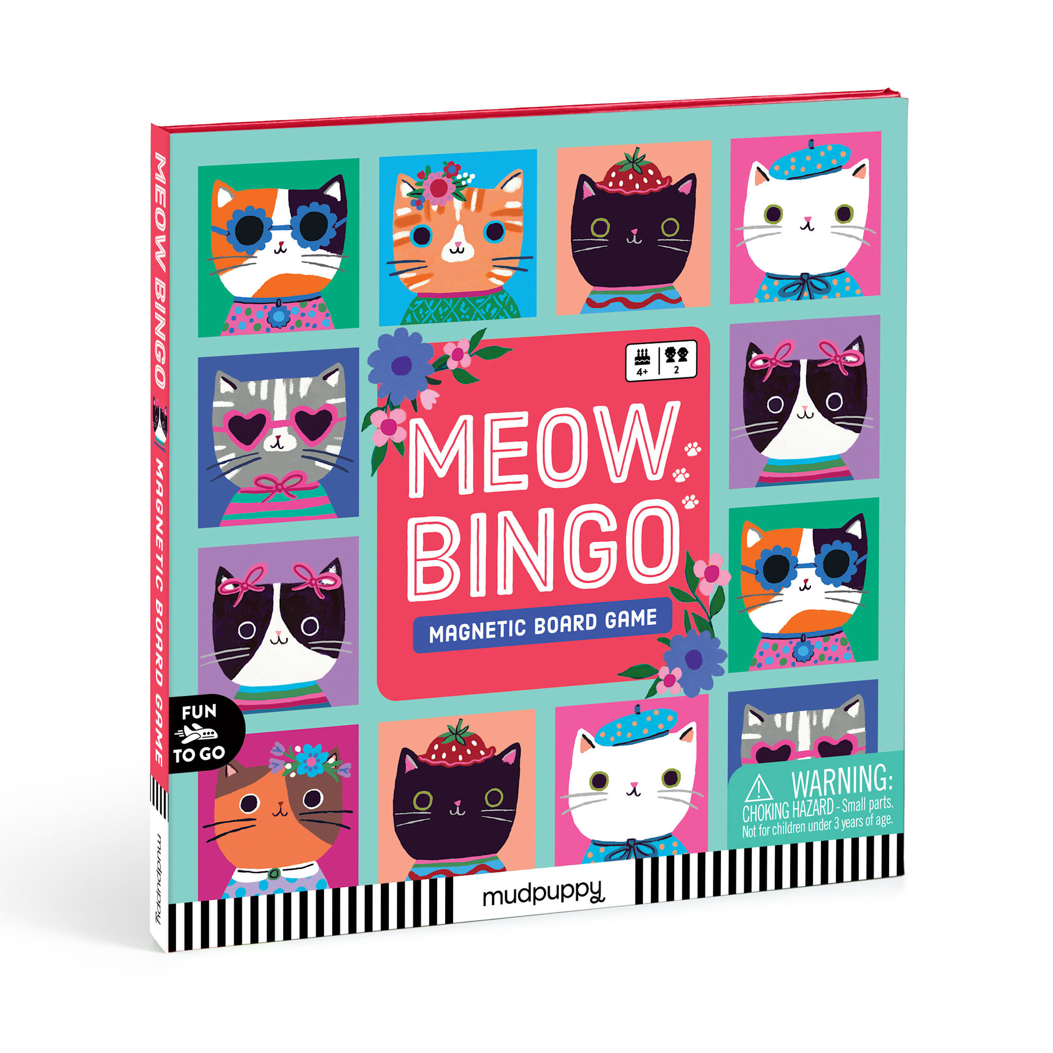 Mudpuppy Meow Bingo! Magnetic Board Game