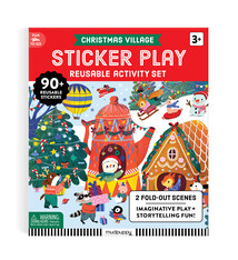Mudpuppy Christmas Village Sticker Play Reusable Activity Kit
