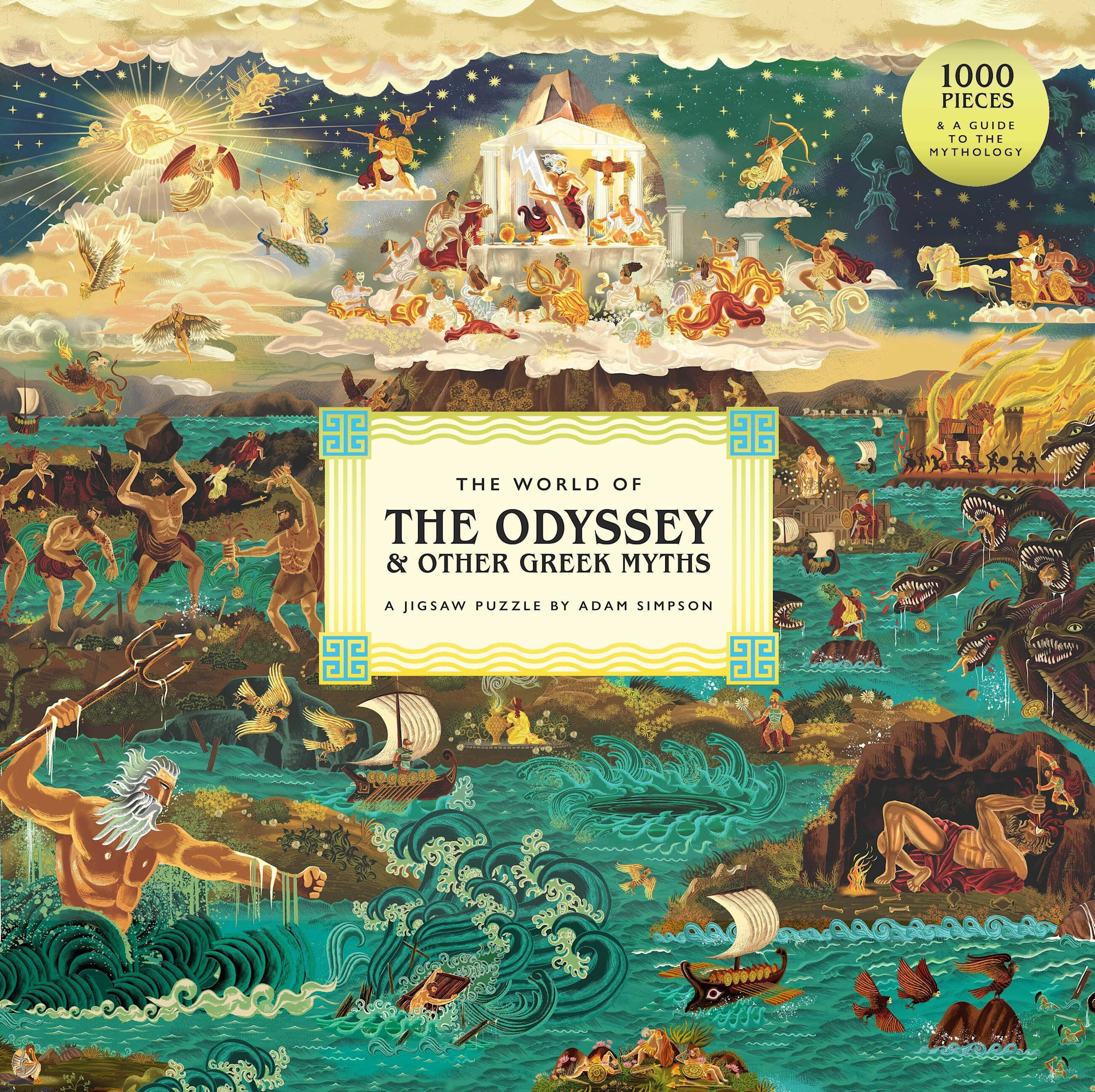 Laurence King Publishing The World of the Odyssey & Other Greek Myths: A 1000-piece jigsaw puzzle by Adam Simpson: A 1000-piece jigsaw puzzle by Adam Simpson