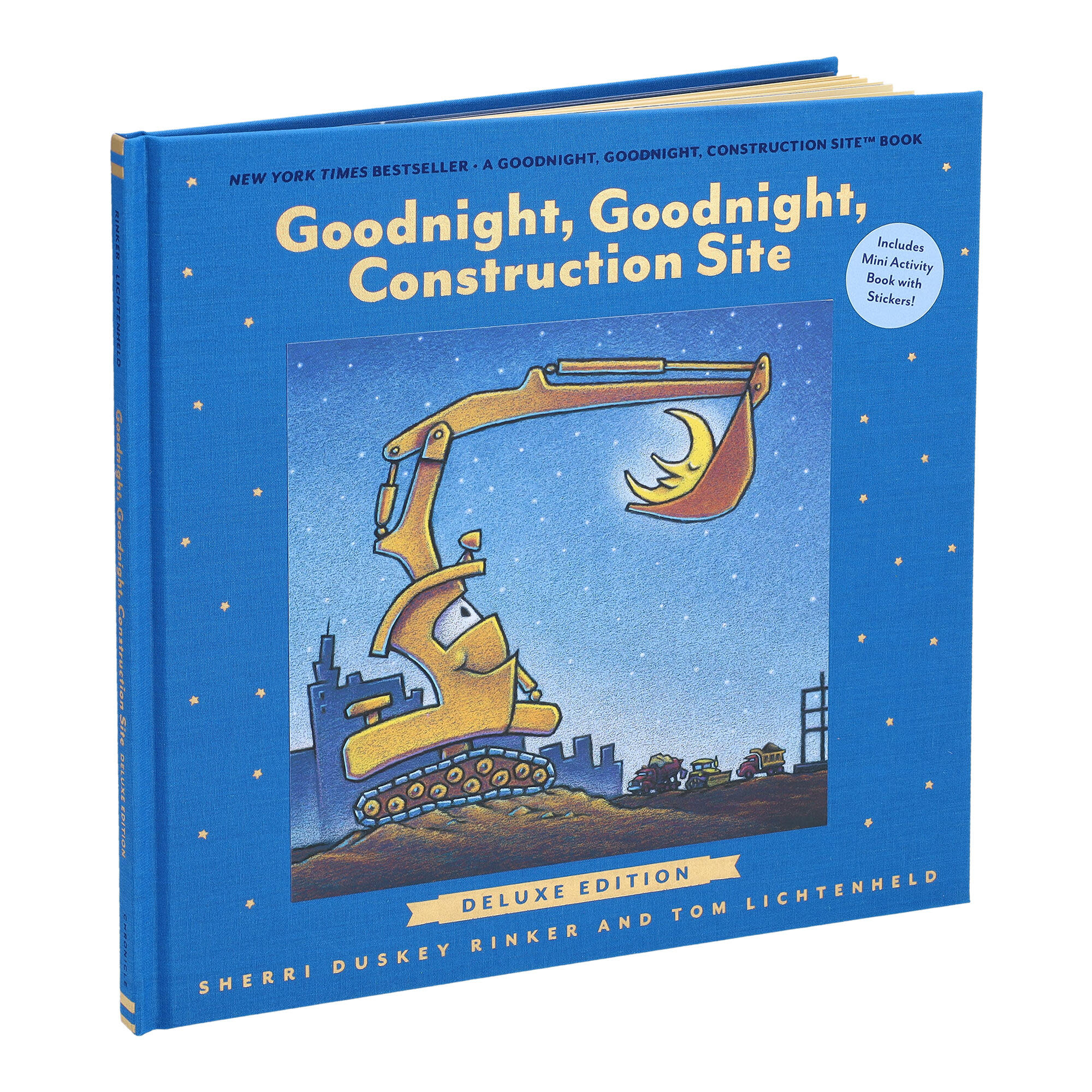 Chronicle Books Goodnight, Goodnight, Construction Site Deluxe Edition: Includes Mini Activity Book with Stickers!