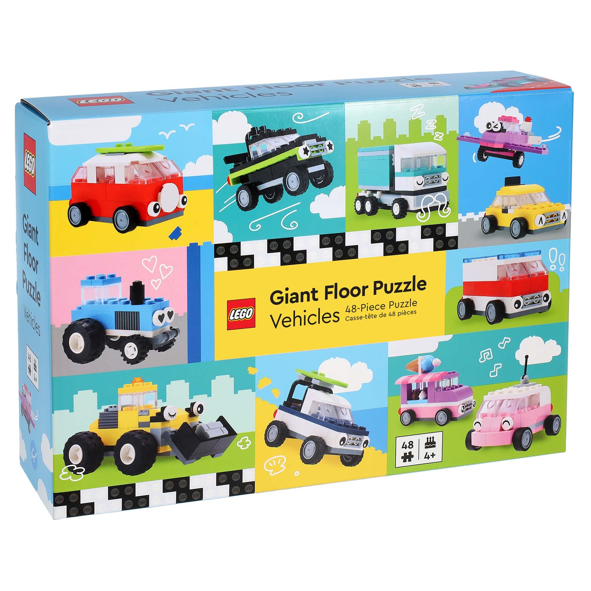 Chronicle Books LEGO 48-Piece Giant Floor Puzzle: Vehicles: 48-Piece Puzzle