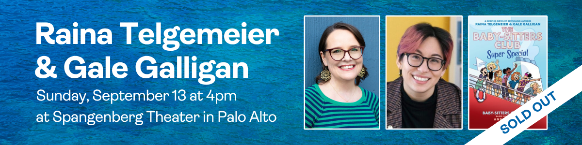 Raina Telgemeier & Gale Galligan: Sunday, September 13 at Spangenberg Theater