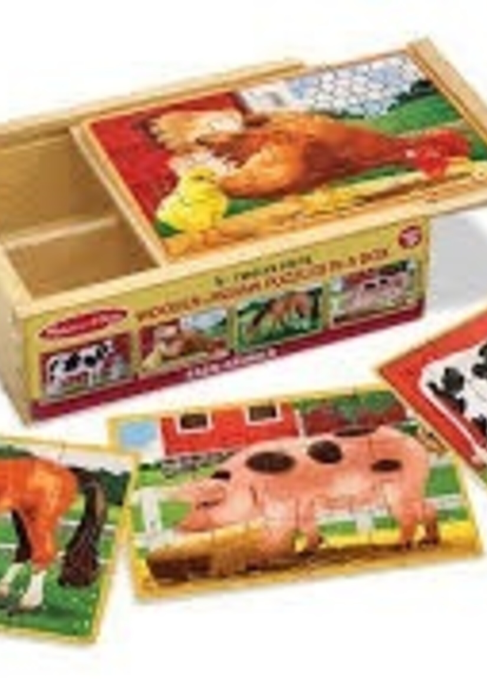 Melissa & Doug Puzzle - Farm Animals Puzzles in a Box